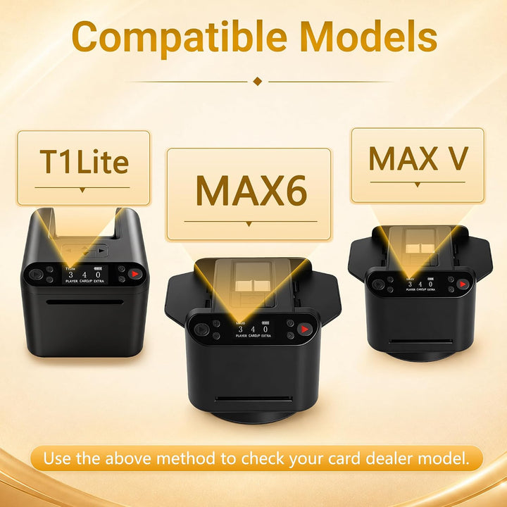 4 Fernbedienungen für 2-in-1 automatischen Kartenmischer und -Händler, kompatibel mit MAX6, T1Lite u