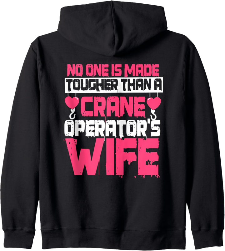 Kranführer Geschenke Design auf der Rückseite der Kleidung Kapuzenjacke