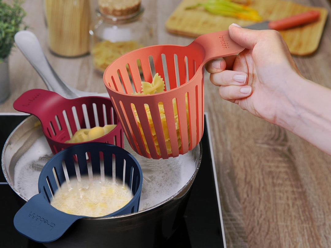 Trebonn Cookin' Pods - Cooking Draining Pasta Set Und Dampfgarer aus hitzebeständiges Nylon. Dampfga