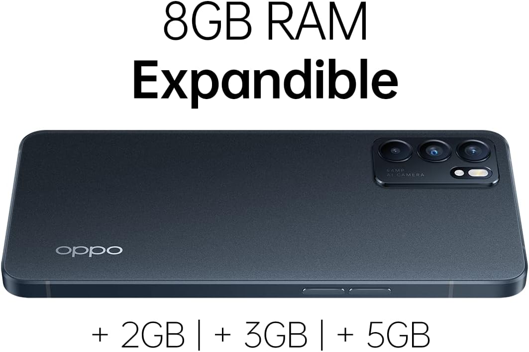 OPPO Reno6 5G, Dual, 128GB 8GB RAM, Stellar Black