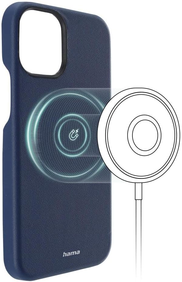 Hama Hülle für Apple iPhone 12 mini kompatibel mit MagSafe (Magnetische Hülle für induktives Laden,