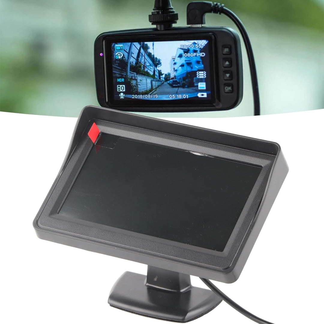 4.3 Zoll ABS Rückfahrkamera Anzeige, 16:9 TFT-Display Mit Sonnenblende, Monitor Rückfahrkamera Bidir