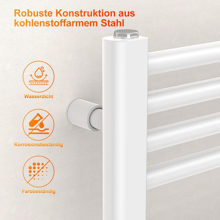 YEAUPE PRO Badheizkörper 1800x600 mm Wandmontiert, Handtuchheizkörper Handtuchhalter Handtuchwärmer