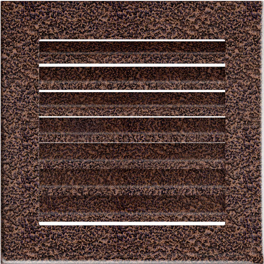 Kratki Lüftungsgitter Kamingitter FRESH 17cm x 17cm kupfer