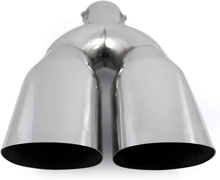 Auspuffblende, Endrohr für Auto, Endrohr / Endrohr / Endschalldämpfer, Edelstahl, Ø 56 mm, Chrom, un