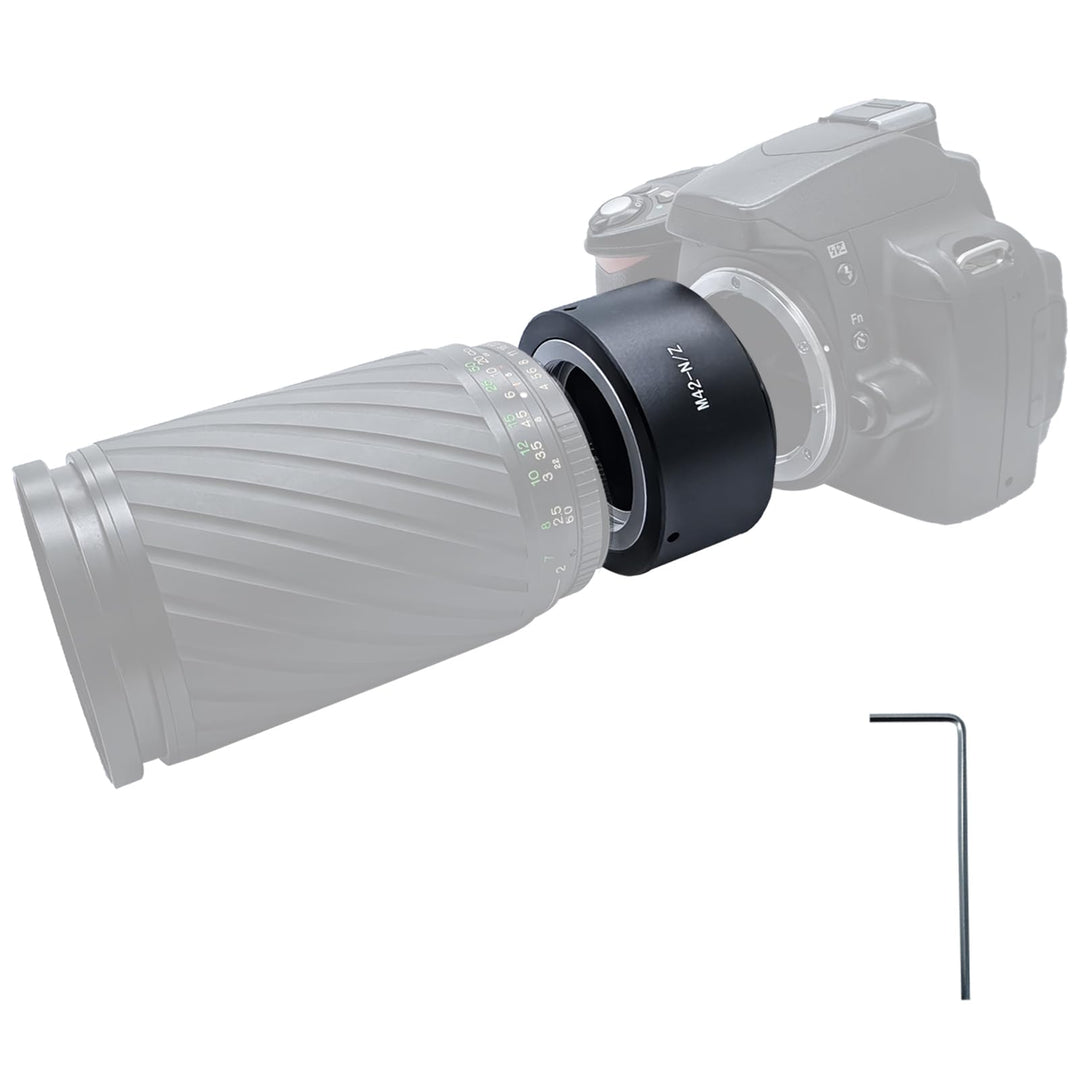 M42-Nik Z Objektivadapter Adapterring,für M42 (42x1mm) Schraubbefestigung Objektiv Kompatibel für Ni