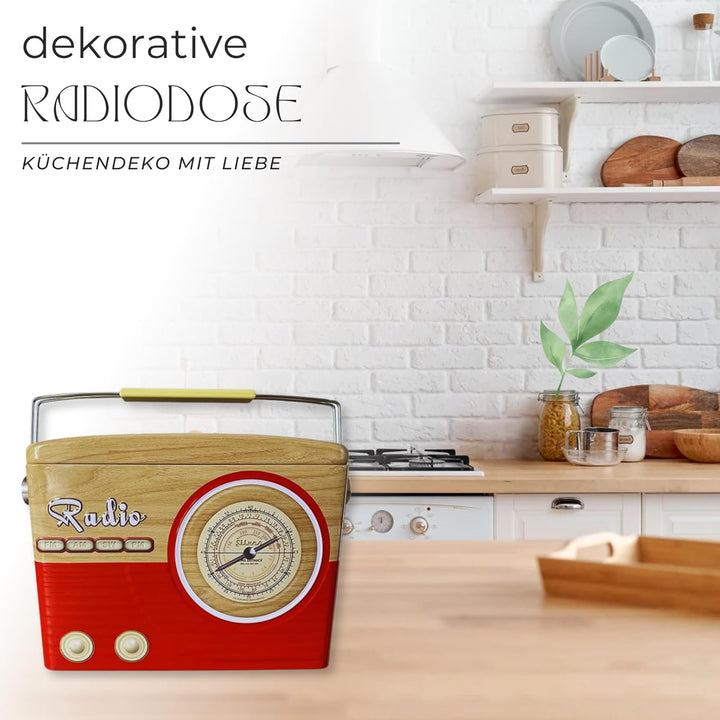 MediMuc Radiodose tailliert rot - Aufbewahrungsdose, Keksdose, Blechdose - lebensmittelecht - Vol. 1