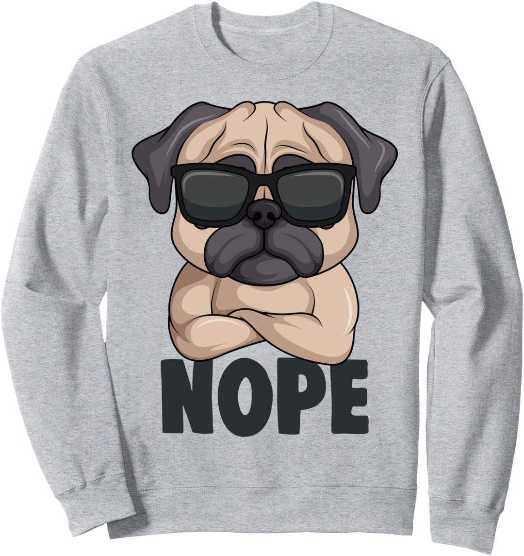 Mops Hunde Hundehalter Frauchen Kinder Sweatshirt