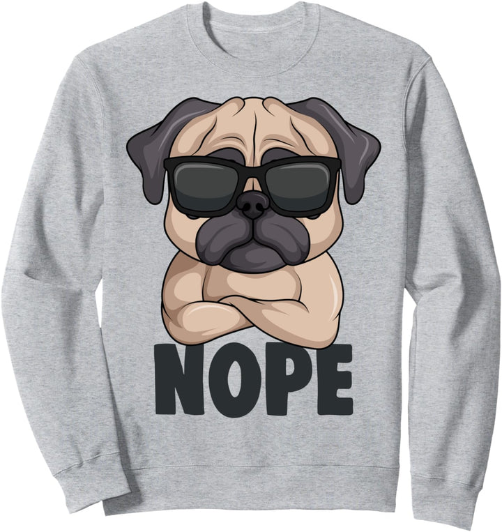 Mops Hunde Hundehalter Frauchen Kinder Sweatshirt