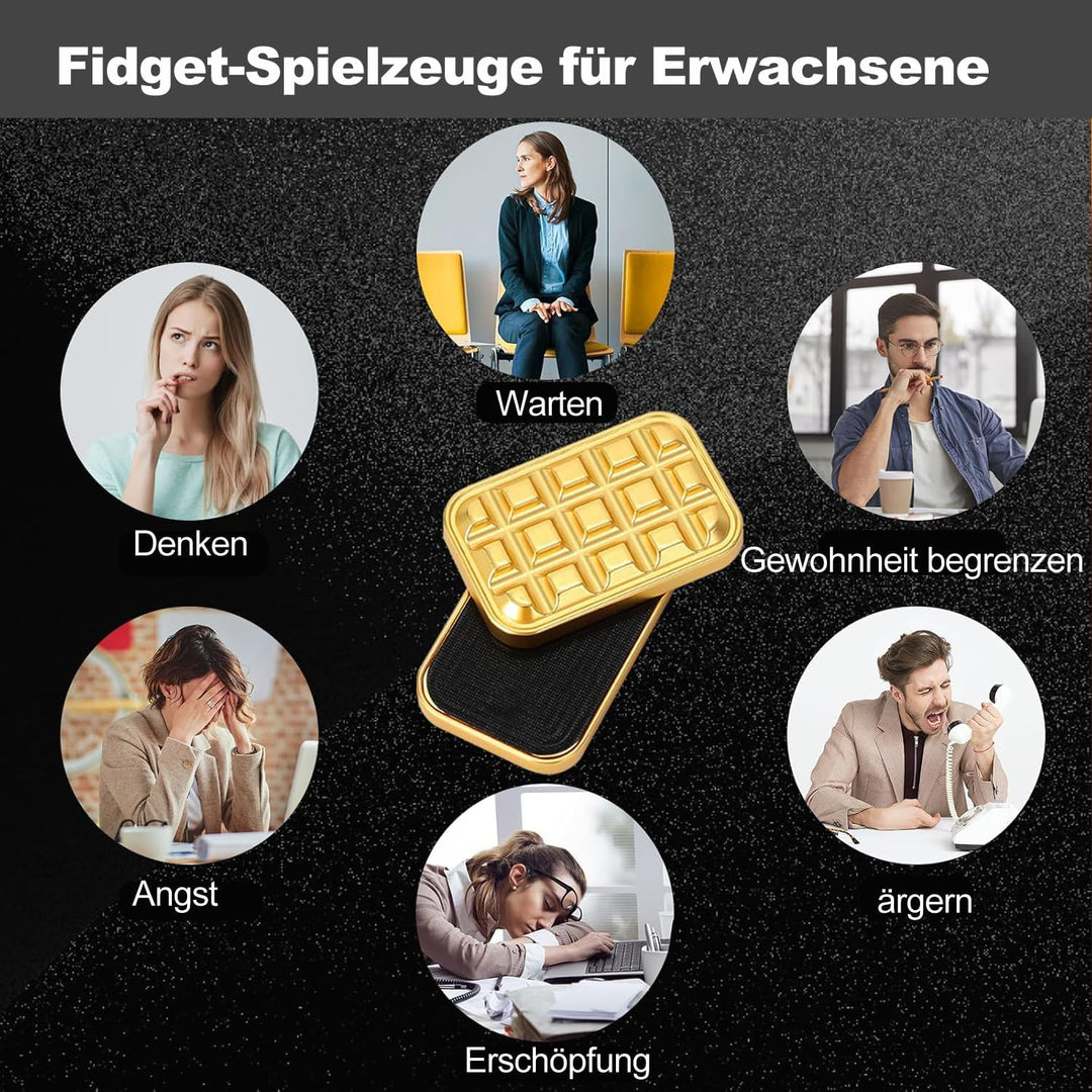 Vitoki Metall-Fidget-Slider für Erwachsene, magnetisches Fidget-Spielzeug mit All-Slide zur Linderun