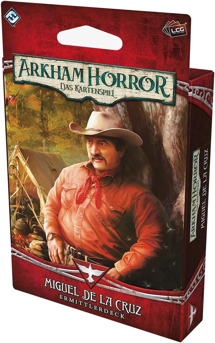 Asmodee, Arkham Horror: Das Kartenspiel – Miguel de la Cruz, Ermittlerdeck-Erweiterung, DE-Version,