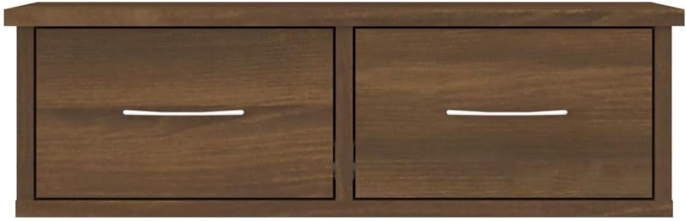 FIRBNUS 60x26x18,5 cm Regal Wand Schubladenregal Wandregal Wohnzimmer Wandregale Hängeregal Schweber