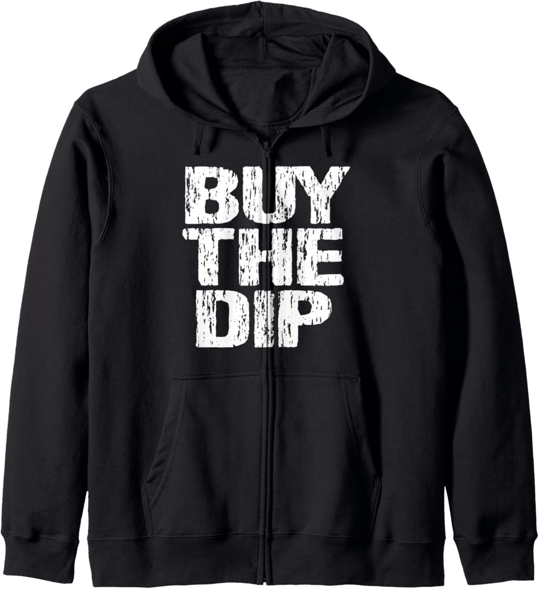 Buy The Dip Bitcoin BTC Funny Crypto Coin Distressed Kapuzenjacke