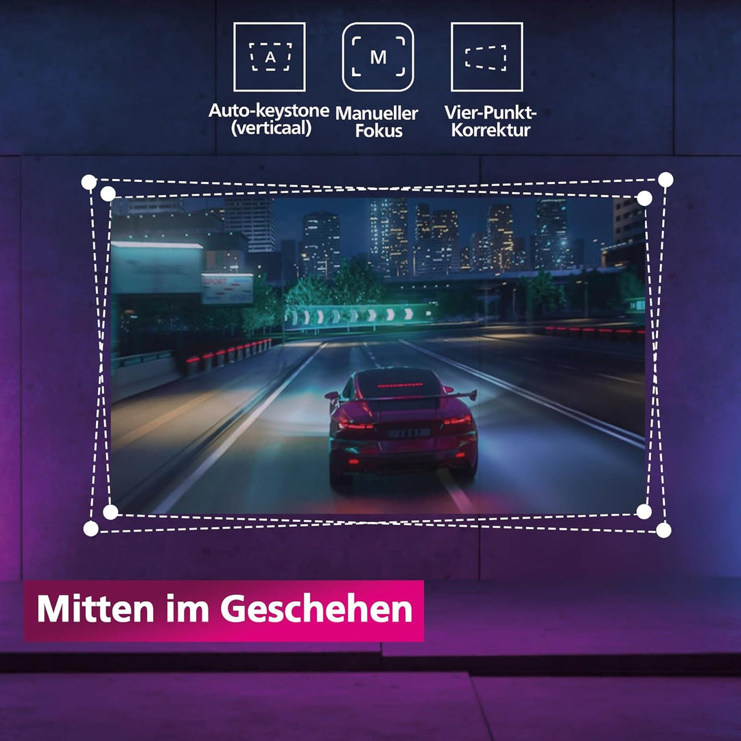 Philips, GamePix 800 Smart Beamer, DLP, Heimkino, 1920 x 1080 Pixel, Full HD, 120 Hz Bildwiederholra