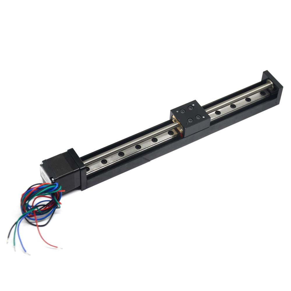 Befenybay 200mm effektive Verfahrlänge Mini Linear Rail Guide Gewindespindel T6x1 mit NEMA11 Schritt