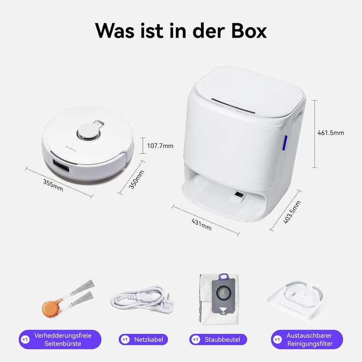 NARWAL Freo X10 Pro Saugroboter mit Wischfunktion, 11.000 Pa, DualFlow Tangle-Free, Selbstreinigung