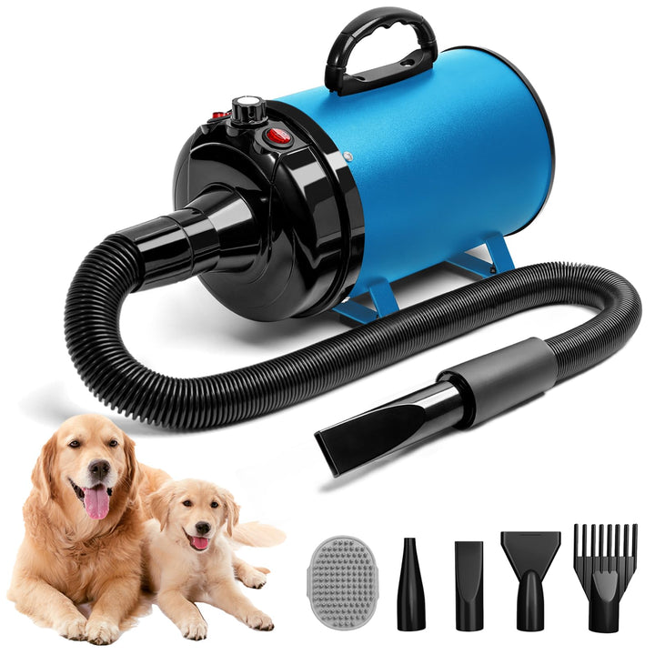 Hundefön Blower Sehr Leise 5.2 PS / 3800W Motor Einstellbare Geschwindigkeit, Hundepflege-Trockner-G
