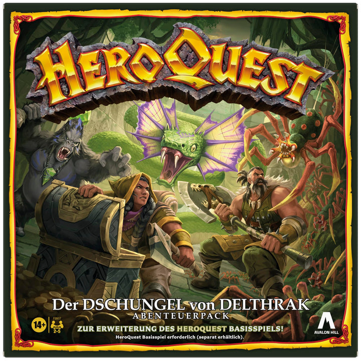 Avalon Hill HeroQuest Der Dschungel von Delthrak Abenteuerpack, HeroQuest Basisspiel erforderlich, R