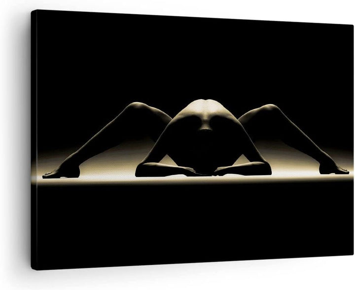 Bilder auf Leinwand Nackter Körper Modell künstlerische Pose Leinwandbild 70x50cm Wandbilder Dekorat