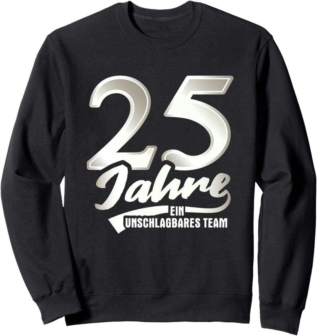 Silberhochzeit Geschenk Mann Frau 25 Jahre Silberne Hochzeit Sweatshirt