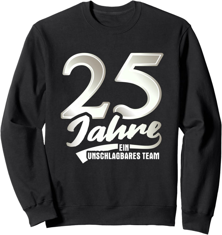 Silberhochzeit Geschenk Mann Frau 25 Jahre Silberne Hochzeit Sweatshirt