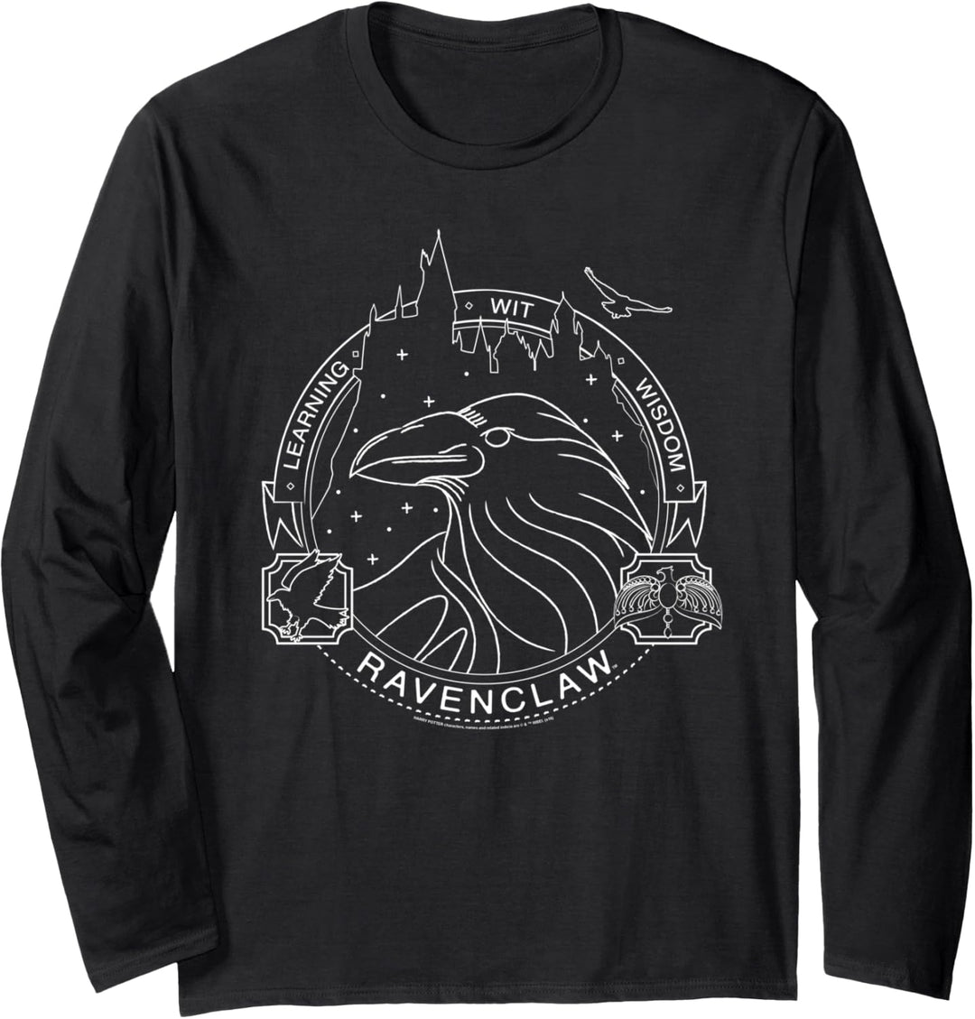 Harry Potter Ravenclaw Badge Langarmshirt