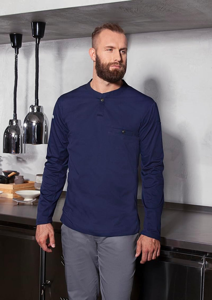 Karlowsky Herren Langarm Arbeitsshirt Performance 60% Baumwolle, 40% Polyester M Marine, M Marine