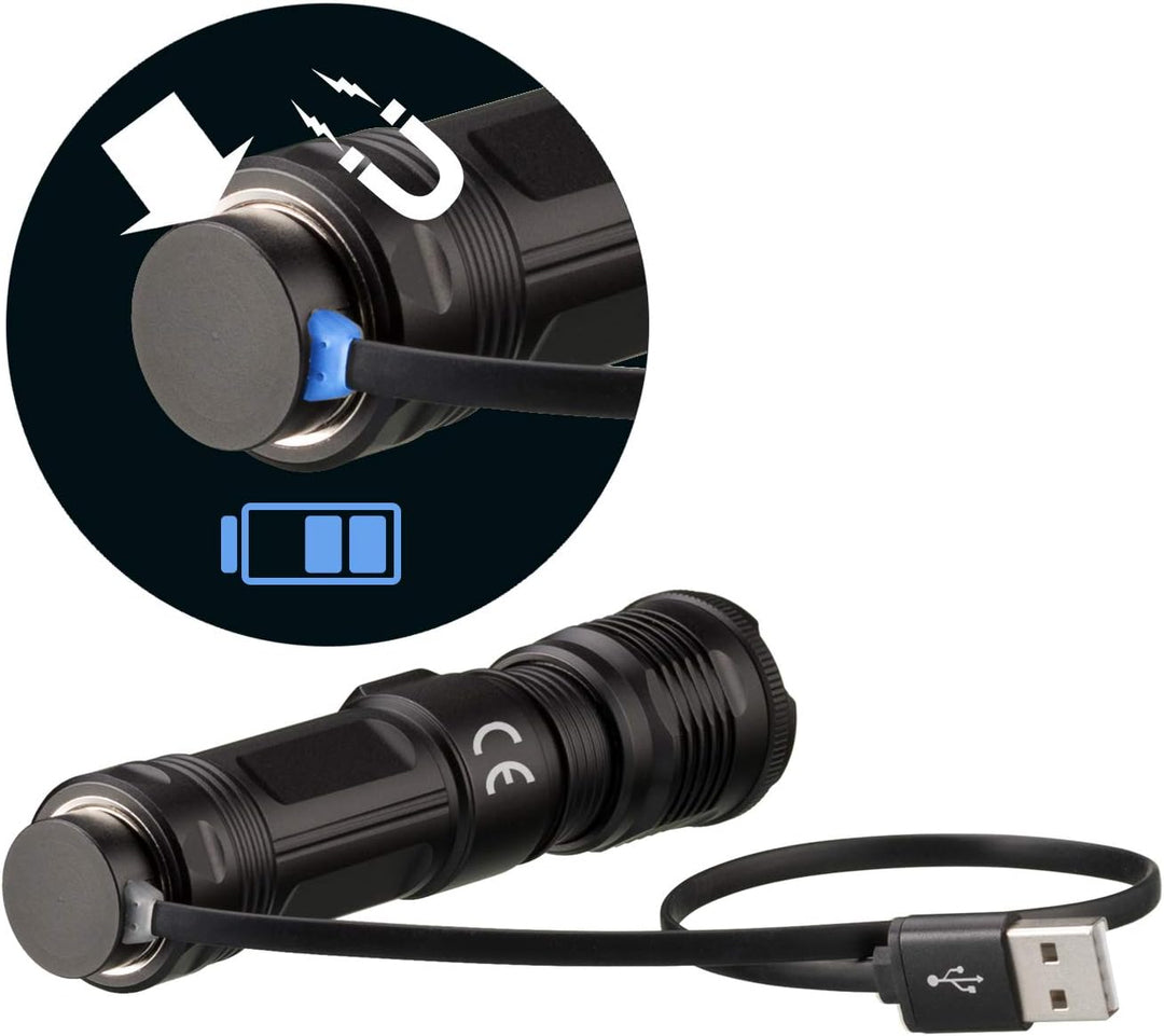 National Geographic LED Taschenlampe ILUMINOS 1000 LED Zoom Taschenlampe 1000 Lumen
