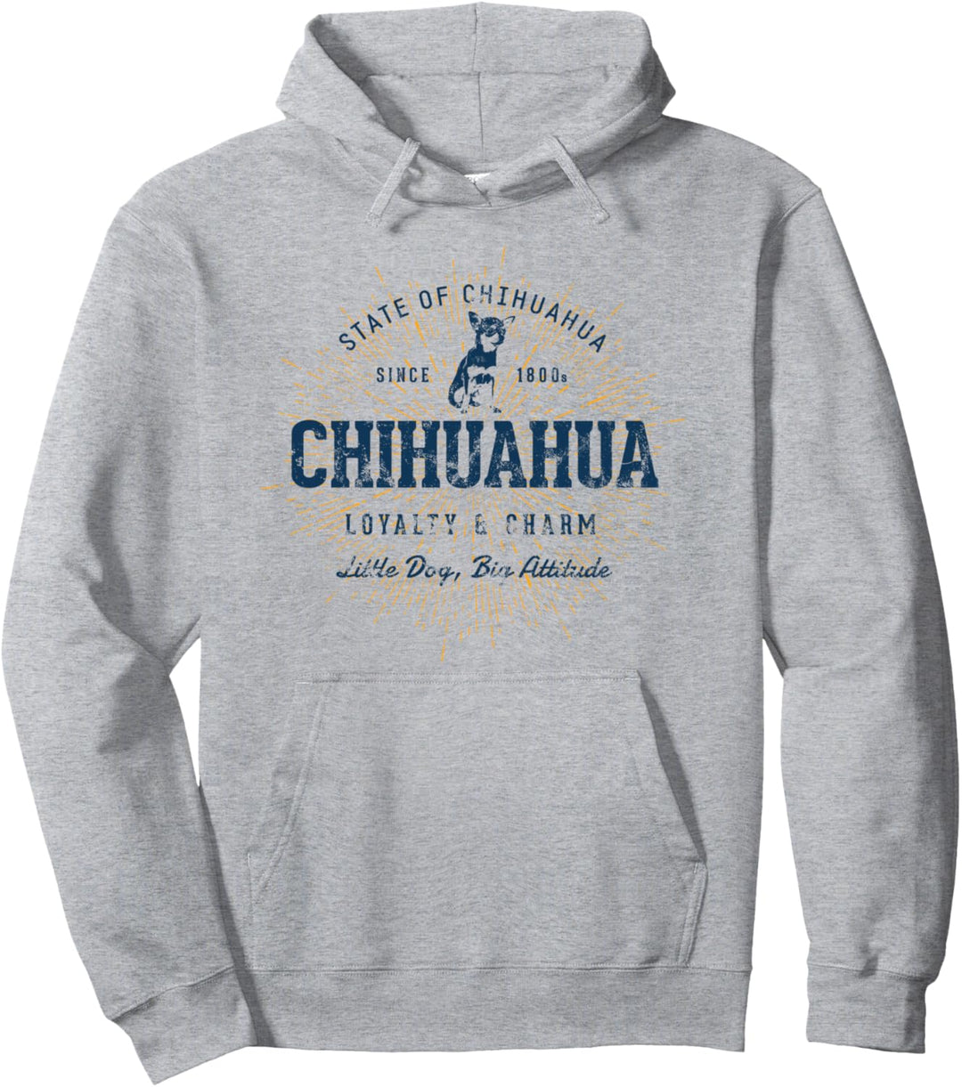 Retro Vintage Chihuahua Pullover Hoodie