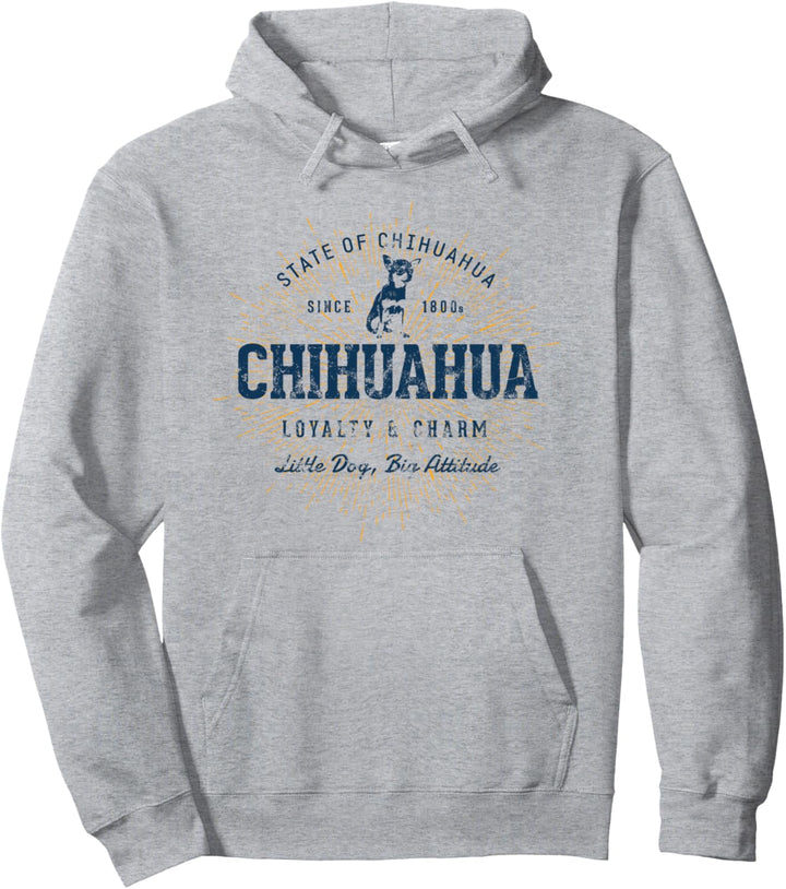 Retro Vintage Chihuahua Pullover Hoodie