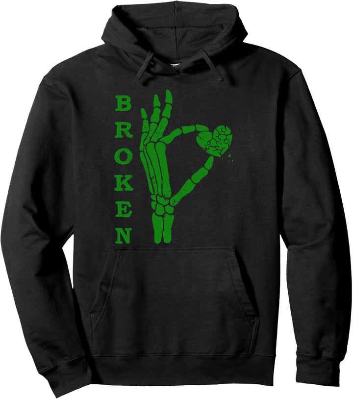 Gebrochen und tot Pullover Hoodie