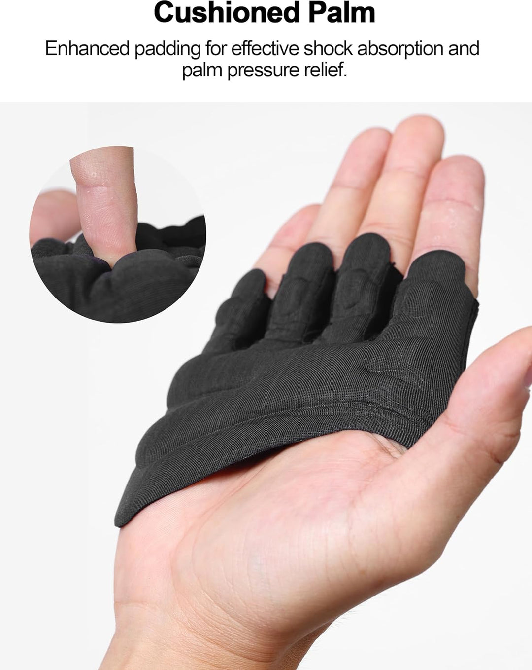 KUTOOK Fitnesshandschuhe Herren Damen Trainingshandschuhe Kraftsport Gym Atmungsaktiv Rutschfestem H