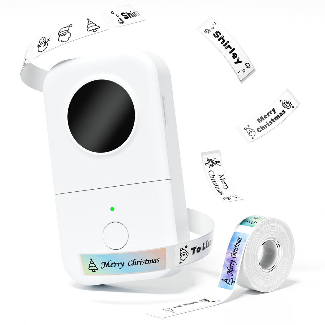 Phomemo D30 Bluetooth Etikettendrucker - Mini Beschriftungsgerät Selbstklebend Thermo Etikettiergerä