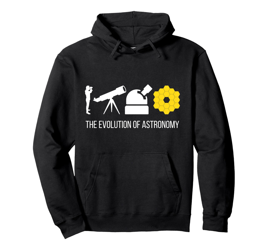 Evolution Of Astronomy Teleskop James Webb Space Teleskop Pullover Hoodie