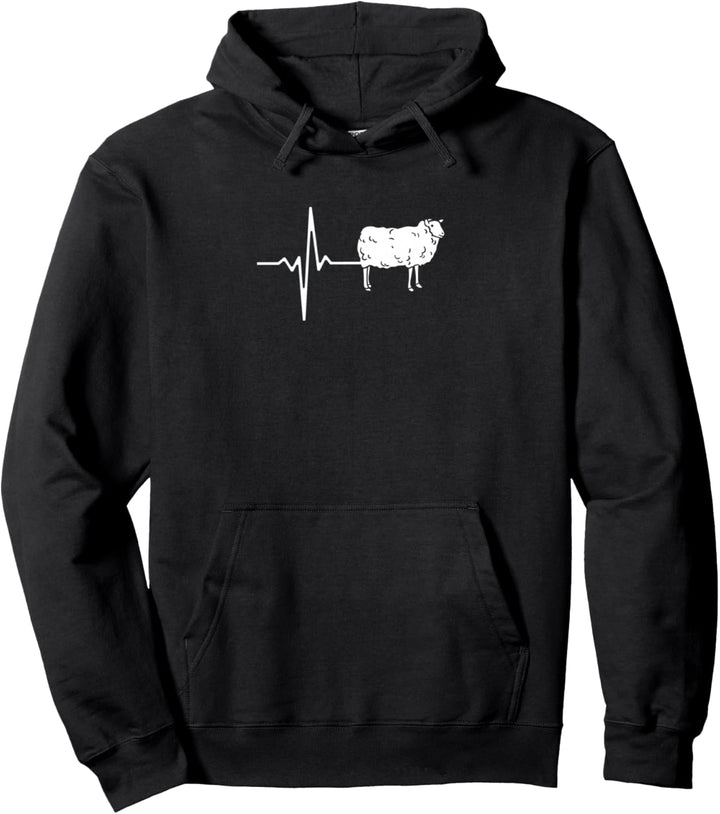 Herzschlag Schaf Schäfer Schafhirte Pullover Hoodie