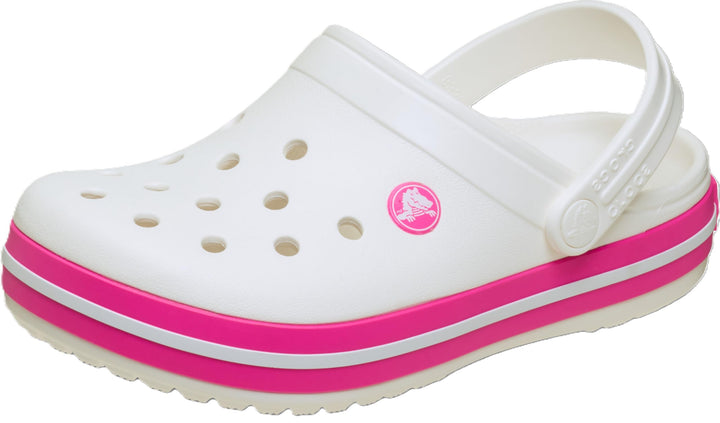 Crocs Unisex Kinder Crocband K Clog 22/23 EU White Pink Crush, 22/23 EU White Pink Crush