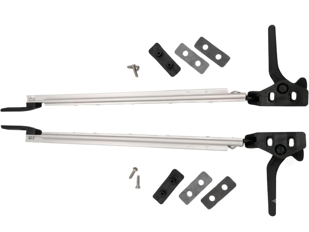CR-MOESANCO® Kompass-Set rechts + Links für Wohnwagen 23 cm, Arm für Wohnmobil-Fensterrückhaltestütz