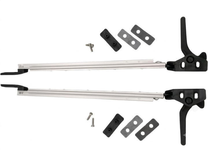 CR-MOESANCO® Kompass-Set rechts + Links für Wohnwagen 23 cm, Arm für Wohnmobil-Fensterrückhaltestütz