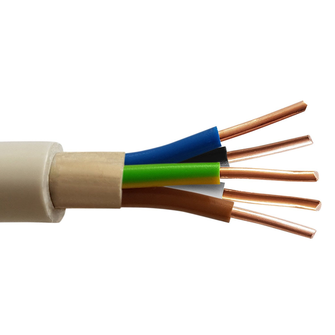 M&G Techno 40m NYM-J 5x2,5 mm² Mantelleitung Feuchtraumkabel Elektrokabel Kupfer Made in Germany, 40