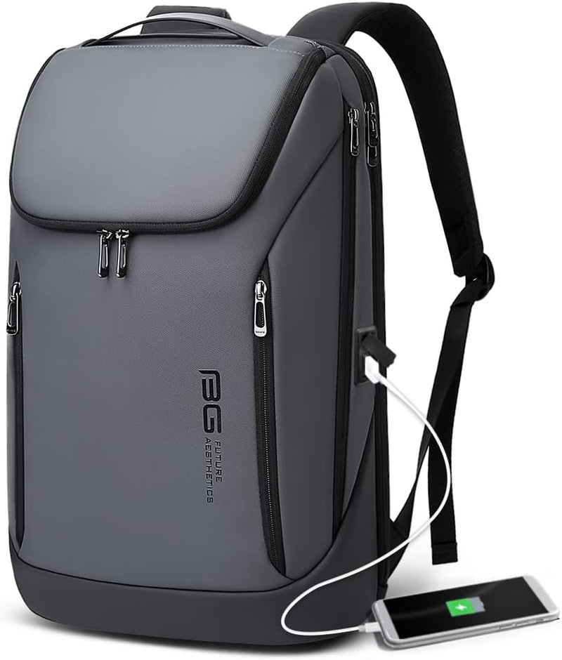 BANGE Business-Smart-Rucksack, wasserdicht, 39,6 cm (15,6 Zoll), Laptop-Rucksack mit USB-Ladeanschlu