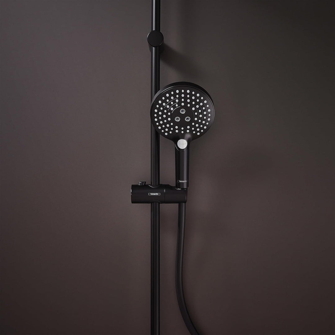 hansgrohe Raindance Select S - wassersparender Duschkopf 5,7 l/min (EcoSmart+), Handbrause mit 3 Str