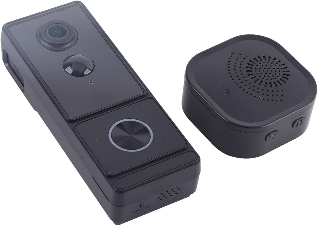 1080P Smart Video-Türklingel, 5G WiFi Zwei-Wege-WLAN-Türklingelkamera, Lange Akkulaufzeit, PIR-Erken