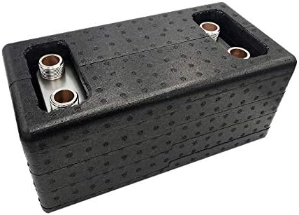Nordic Tec Edelstahl Plattenwärmetauscher Ba-32-30 1” 30 Platten 175kW mit Isolierung