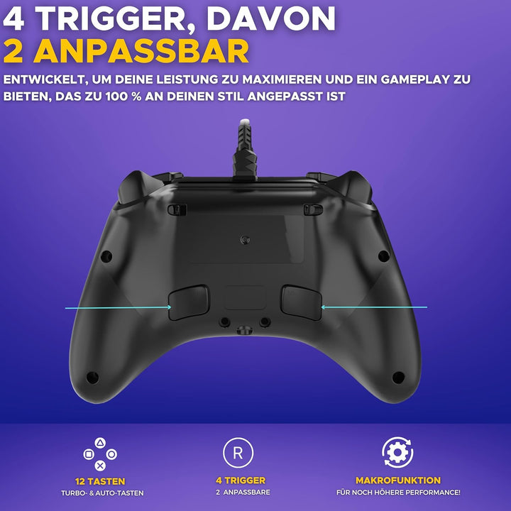 THE G-LAB - K-Pad Helium - PC Controller & PS3 mit USB - Gamepad PS3 für Gaming mit integrierter Vib
