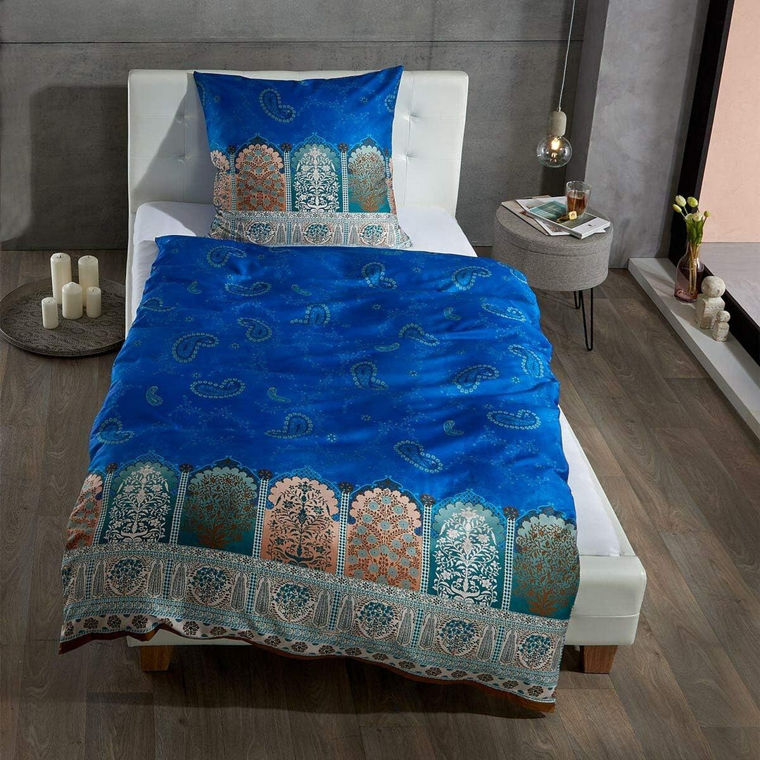 Bassetti Mako-Satin Bettwäsche Delhi B7 1 Bettbezug 200 x 200 cm + 2 Kissenbezüge 80 x 80 cm 1 Bettb