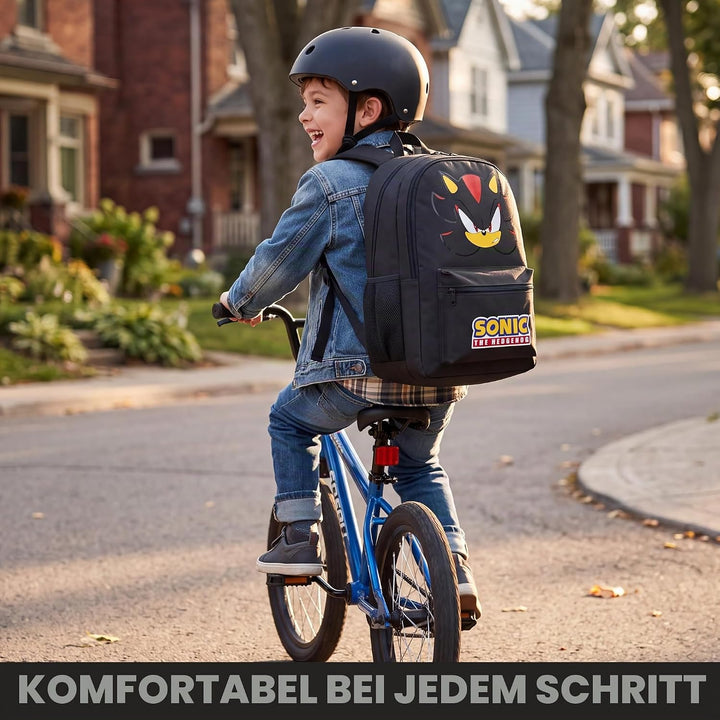 Get Trend Sonic The Hedgehog Rucksack Jungen, 46 x 32 x 16 cm, Verstellbarer Reisetasche für Schule