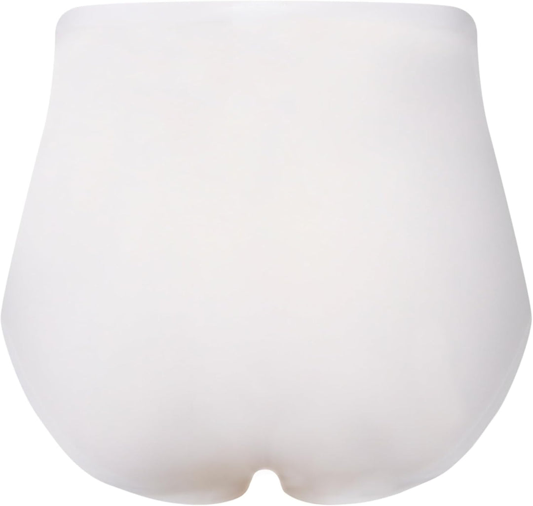 Ulla Popken Damen Miederhose, Bodyforming-Einsatz, High Waist, Shapewear Unterwäsche, 42-44 Schneewe