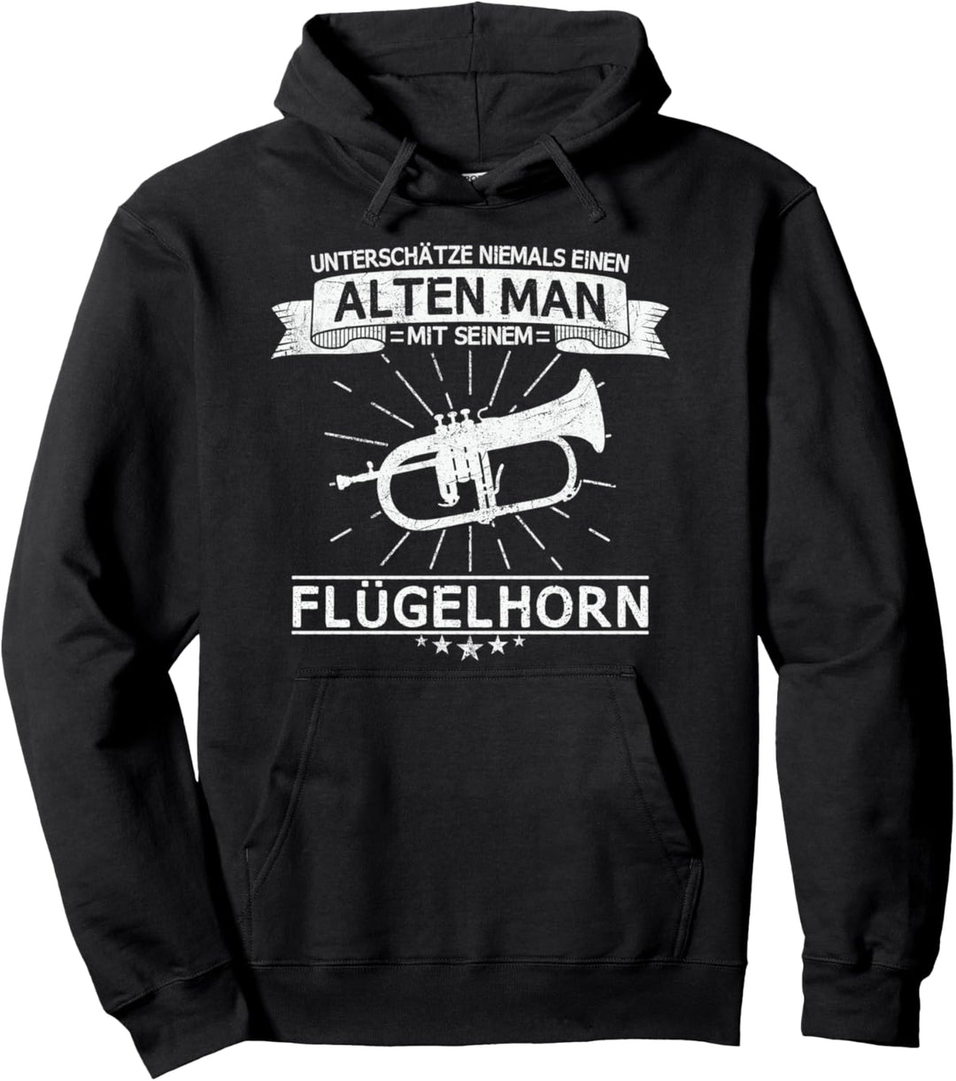 Flügelhorn Horn Hornist Musik Instrument Spruch Geschenkidee Pullover Hoodie
