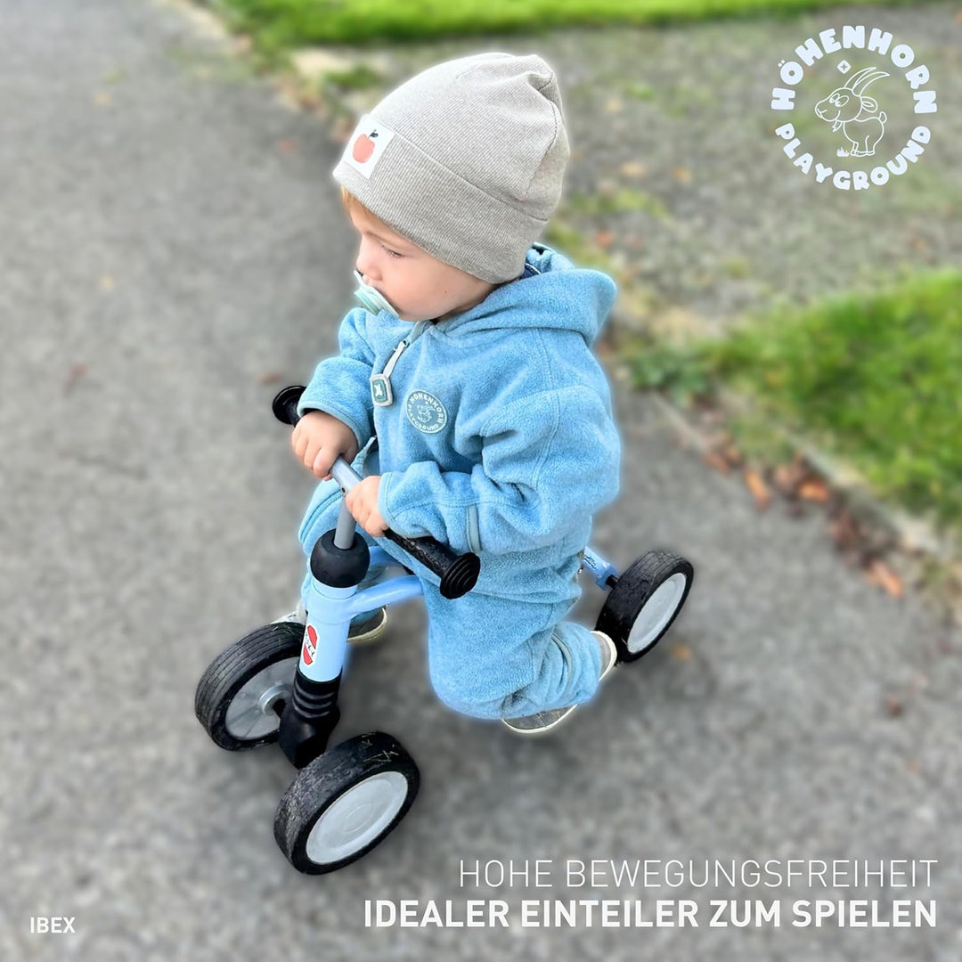 Höhenhorn Ibex Baby Fleece Overall Winter Herbst Strampler Kleinkind mit Kapuze, Grün
