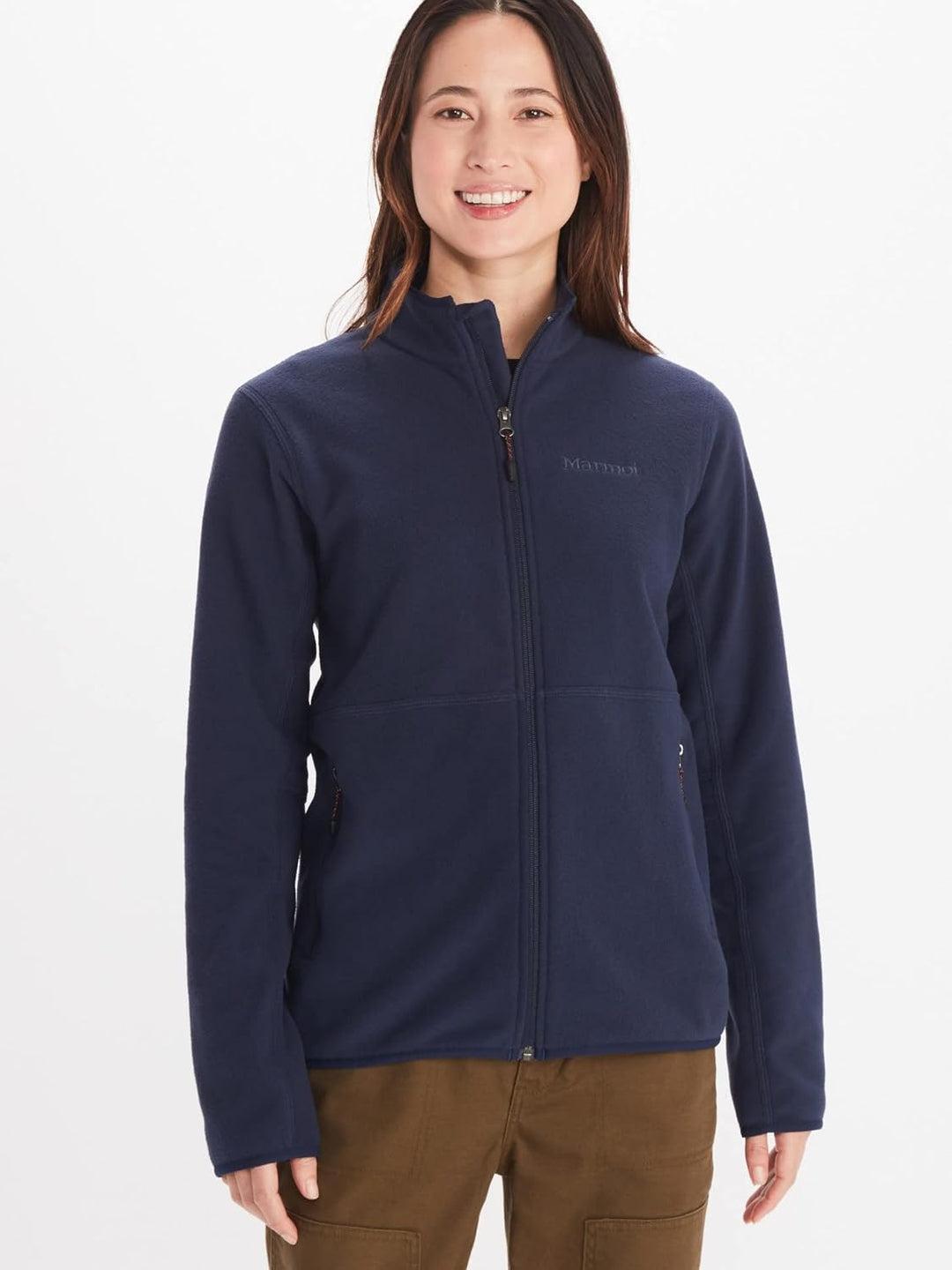 Marmot Damen Wm's Rocklin Full Zip Jacket C20 Warme Fleecejacke, Outdoor-Jacke mit durchgehendem Rei